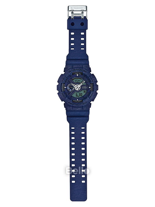 GA-110HT-2A - Đồng hồ Casio G-Shock chính hãng - Dây mờ, họa tiết sợi vải, năng động cá tính.