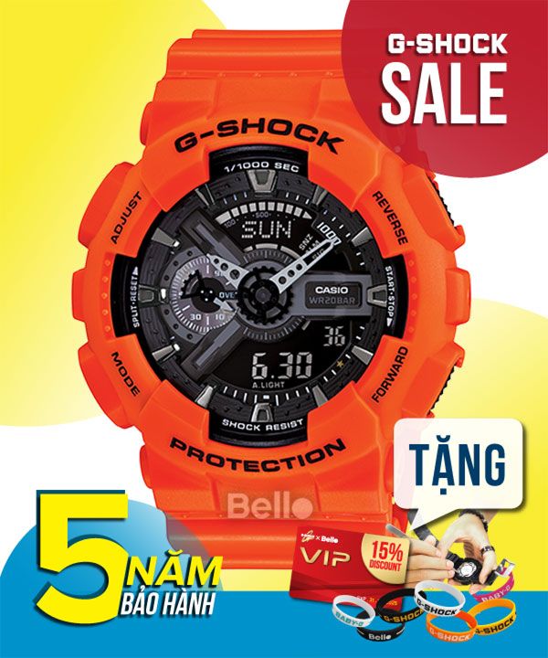 GA-110MR-4A - Đồng hồ Casio G-Shock chính hãng - Màu cam Phiên bản giới hạn.