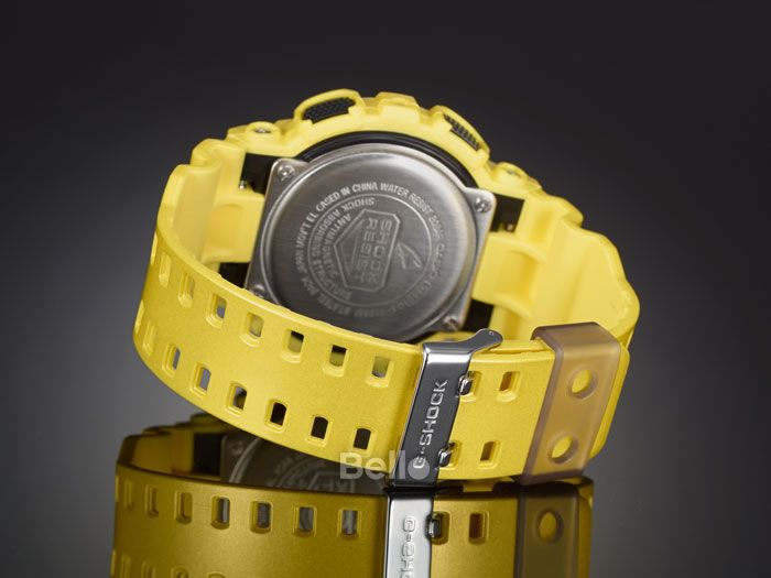 GA-110NM-9A - Đồng hồ Casio G-Shock chính hãng - Dây, vỏ và mặt một màu ánh kim duy nhất, kim sơn trắng nổi bật.