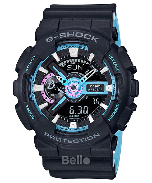 GA-110PC-1A - Đồng hồ Casio G-Shock chính hãng - Mẫu này được thiết kế với họa tiết màu sáng bóng