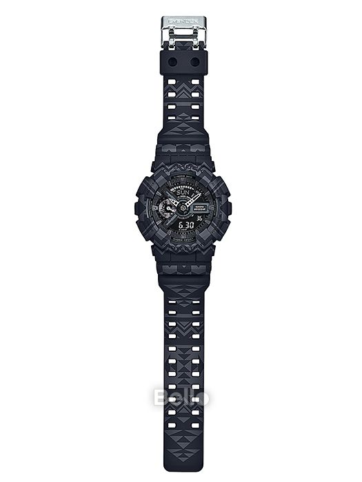 GA-110TP-1A - Đồng hồ Casio G-Shock chính hãng - Phiên bản giới hạn với dây nhám và nền hoa văn bộ lạc cổ xưa.