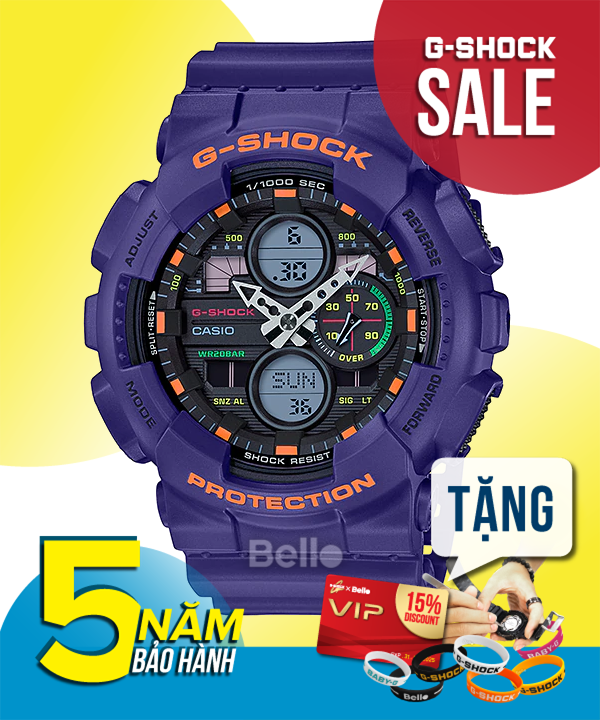 G-Shock GA-140-6A - Đồng hồ Casio G-Shock chính hãng - Phiên bản nâng cấp của GA-100