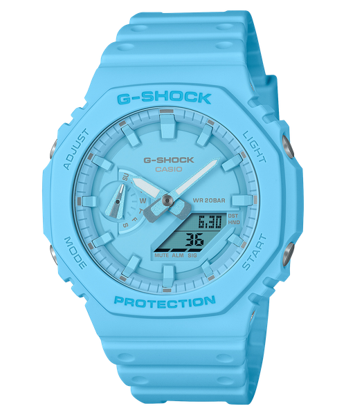 LIGHT BLUE-ON-LIGHT BLUE GA-2100-2A2