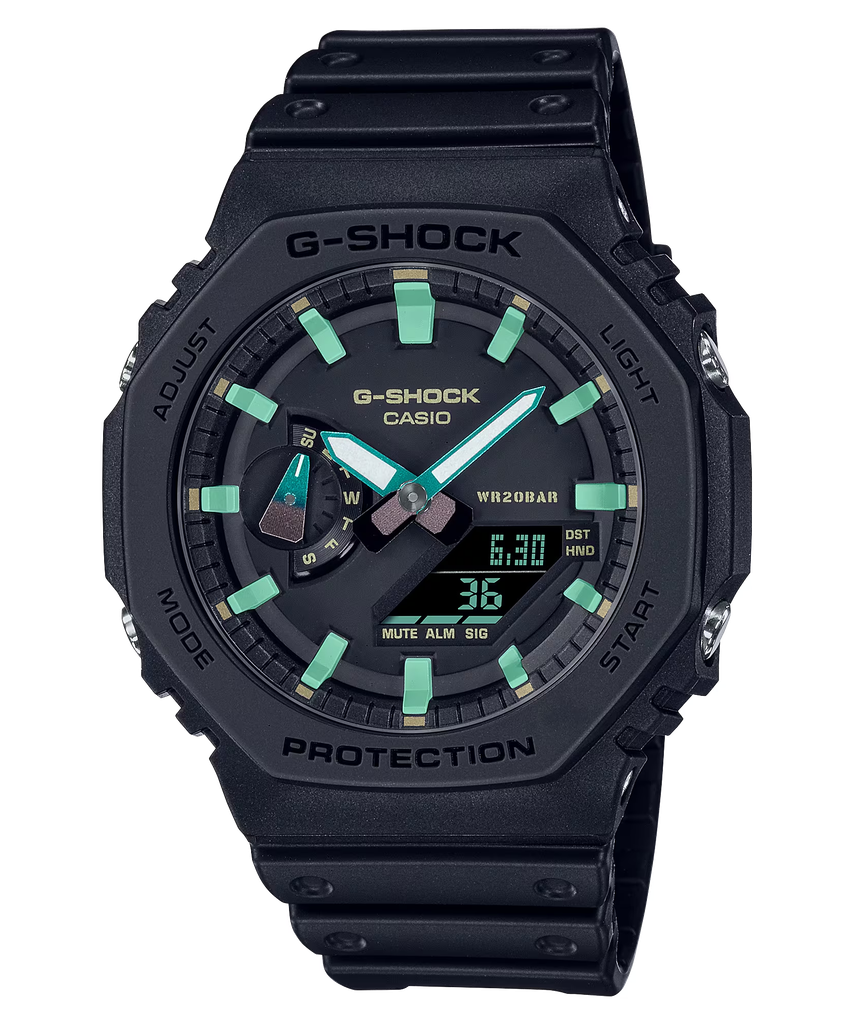  [Pin Miễn Phí Trọn Đời] GA-2100RC-1A - Đồng hồ G-Shock Nam - Tem Vàng Chống Giả 