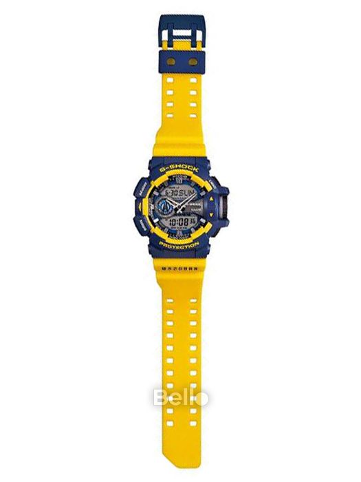 GA-400-9B - Đồng hồ Casio G-Shock chính hãng - Màu sắc nổi bật và năng động, sở hữu công tắc xoay lớn ở vị trí 3 giờ.