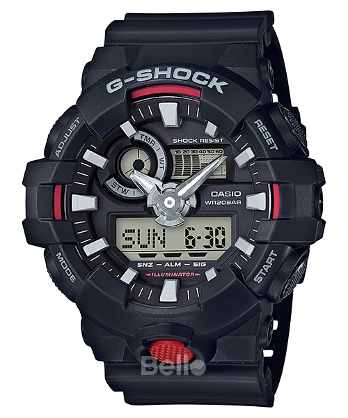 GA-700-1A - Đồng hồ Casio G-Shock chính hãng Đen đỏ