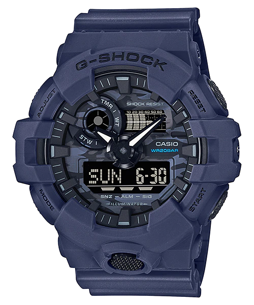  [Pin Miễn Phí Trọn Đời] GA-700CA-2ADR - Đồng hồ G-Shock Nam - Tem Vàng Chống Giả 