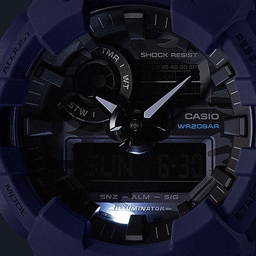  [Pin Miễn Phí Trọn Đời] GA-700CA-2ADR - Đồng hồ G-Shock Nam - Tem Vàng Chống Giả 