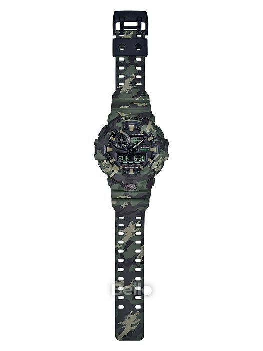 GA-700CM-3A - Đồng hồ Casio G-Shock chính hãng dòng GA-700 Camo Xanh lá