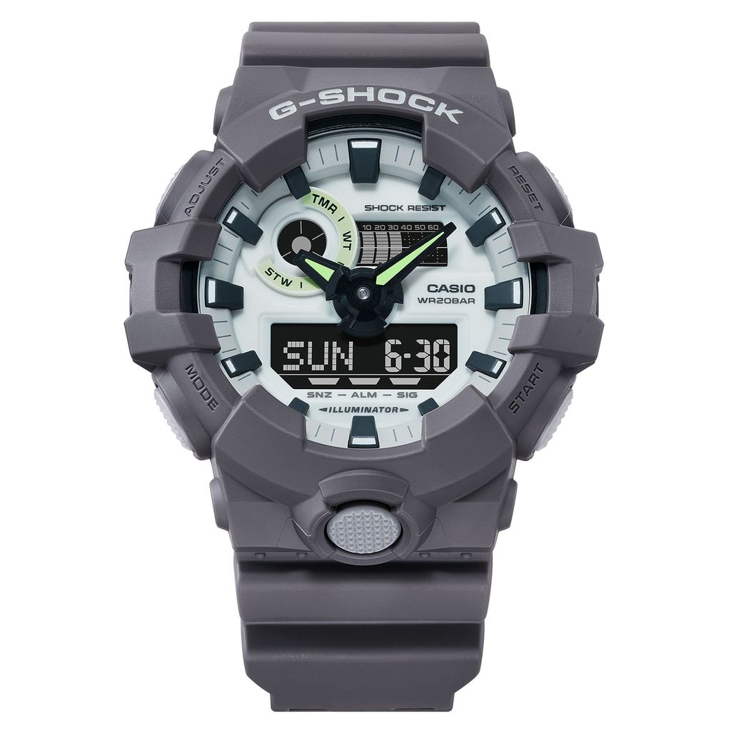  [Pin Miễn Phí Trọn Đời] GA-700HD-8ADR - Đồng hồ G-Shock Nam - Tem Vàng Chống Giả 