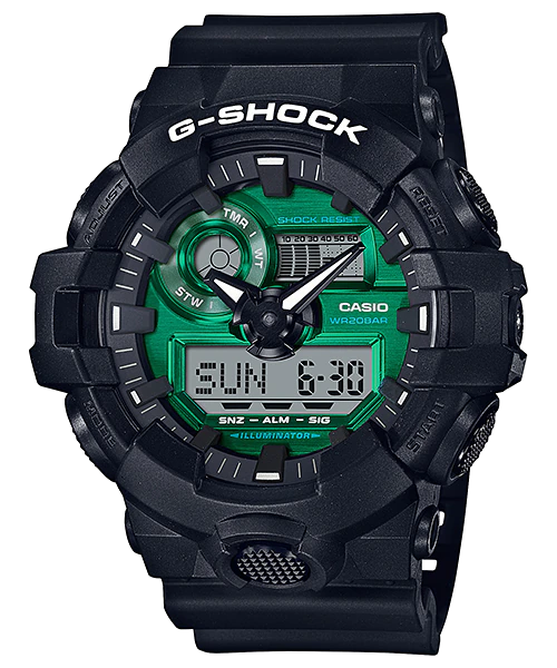  [Pin Miễn Phí Trọn Đời] GA-700MG-1ADR - Đồng hồ G-Shock Nam - Tem Vàng Chống Giả 