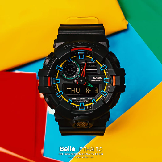 GA-700SE-1A9 - Đồng hồ Casio G-Shock chính hãng Màu đặc biệt và dây 2 lớp