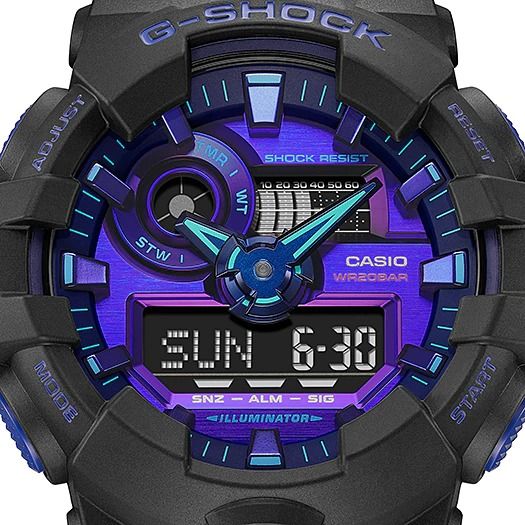  [Pin Miễn Phí Trọn Đời] GA-700VB-1A - Đồng hồ G-Shock Nam - Tem Vàng Chống Giả 