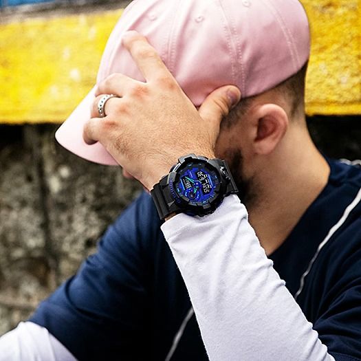  [Pin Miễn Phí Trọn Đời] GA-700VB-1A - Đồng hồ G-Shock Nam - Tem Vàng Chống Giả 