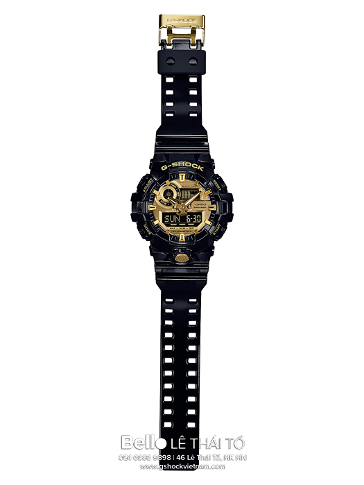  [Pin Miễn Phí Trọn Đời] GA-710GB-1ADR - Đồng hồ G-Shock Nam - Tem Vàng Chống Giả 