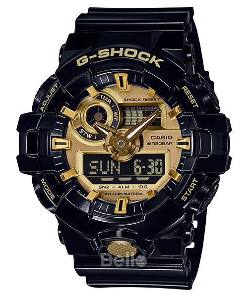  [Pin Miễn Phí Trọn Đời] GA-710GB-1ADR - Đồng hồ G-Shock Nam - Tem Vàng Chống Giả 