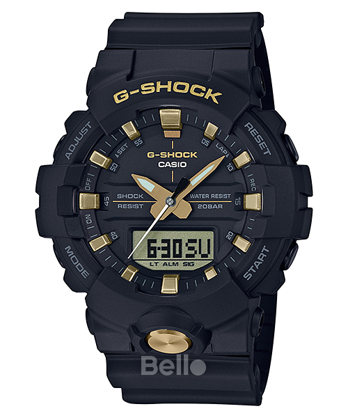 GA-810B-1A9 - Đồng hồ Casio G-Shock chính hãng Mặt vàng Gold Dây vỏ đen nhám