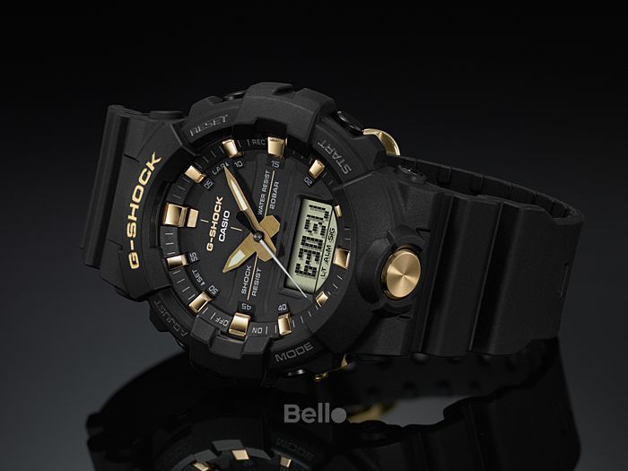 GA-810B-1A9 - Đồng hồ Casio G-Shock chính hãng Mặt vàng Gold Dây vỏ đen nhám