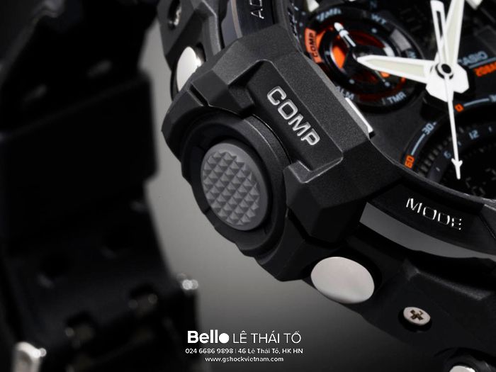 GA-1000-1A - Đồng hồ Casio G-Shock chính hãng - La bàn điện tử, nhiệt kế, bộ nhớ phương vị.
