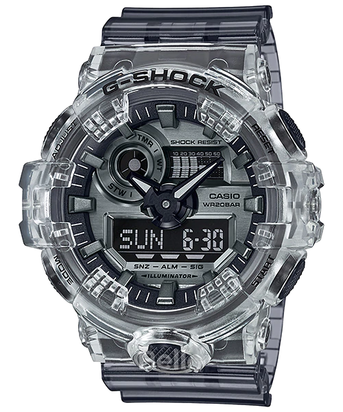 GA-700SK-1A - Đồng hồ Casio G-Shock chính hãng dây trong suốt