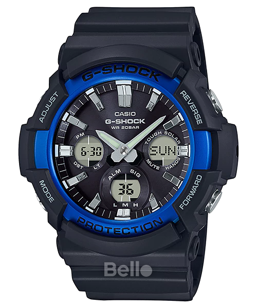 GAS-100B-1A2- Đồng hồ Casio G-Shock chính hãng - màu xanh lam phổ biến