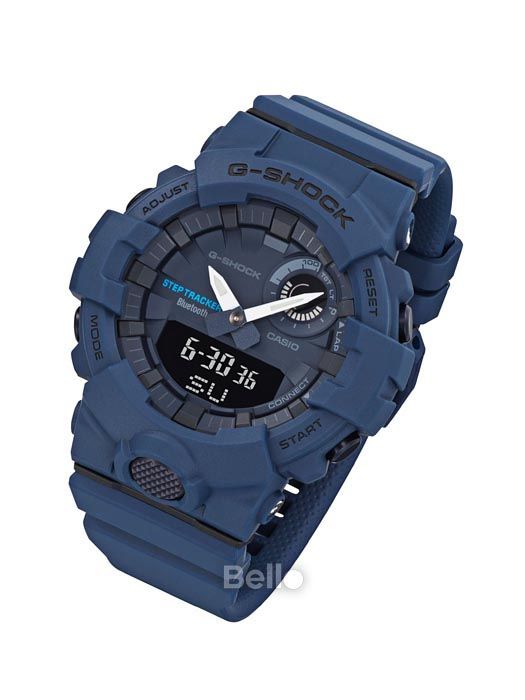 GBA-800-2A - Đồng hồ G-Shock chính hãng kết nối Bluetooth dòng G-Squad GBA-800 Màu xanh biển