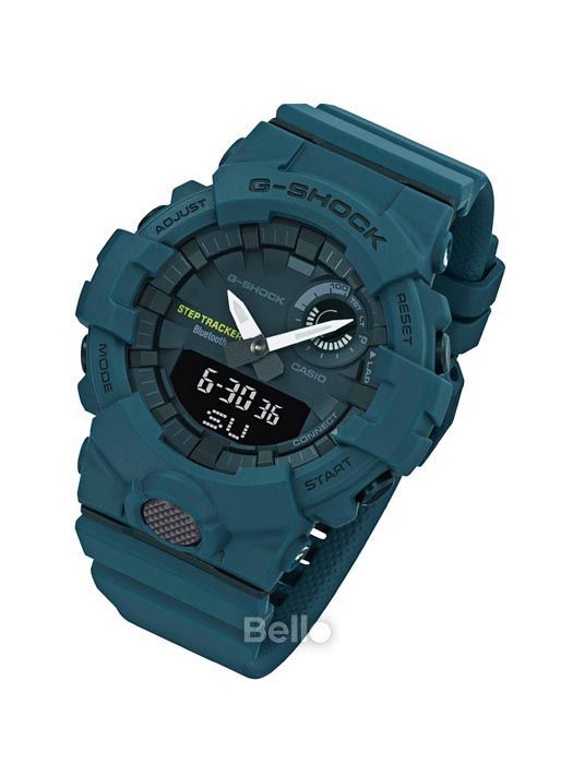 GBA-800-3A - Đồng hồ G-Shock chính hãng kết nối Bluetooth dòng G-Squad GBA-800 Màu xanh lá