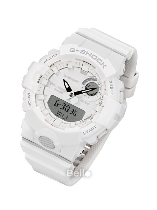 GBA-800-7A - Đồng hồ G-Shock chính hãng kết nối Bluetooth dòng G-Squad GBA-800 Màu trắng