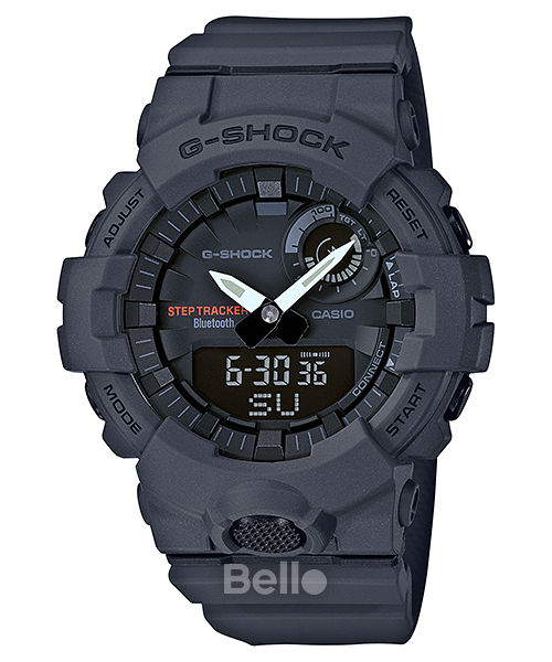 GBA-800-8A - Đồng hồ G-Shock chính hãng kết nối Bluetooth dòng G-Squad GBA-800 Màu xám