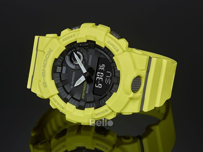 GBA-800-9A - Đồng hồ G-Shock chính hãng kết nối Bluetooth dòng G-Squad GBA-800 Màu vàng