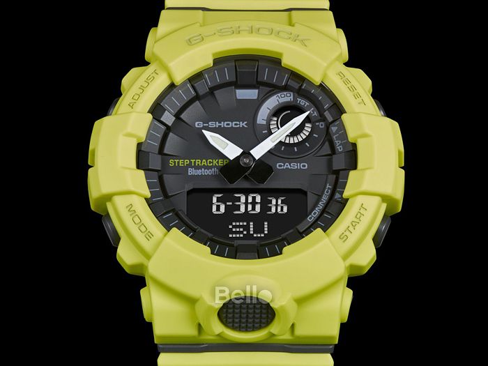 GBA-800-9A - Đồng hồ G-Shock chính hãng kết nối Bluetooth dòng G-Squad GBA-800 Màu vàng
