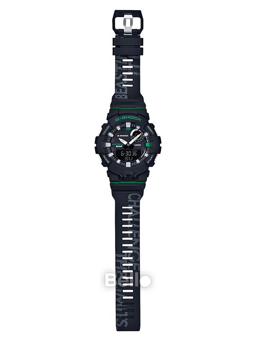 GBA-800DG-1A - Đồng hồ G-Shock chính hãng kết nối Bluetooth dòng G-Squad GBA-800 Màu đen, xanh lá