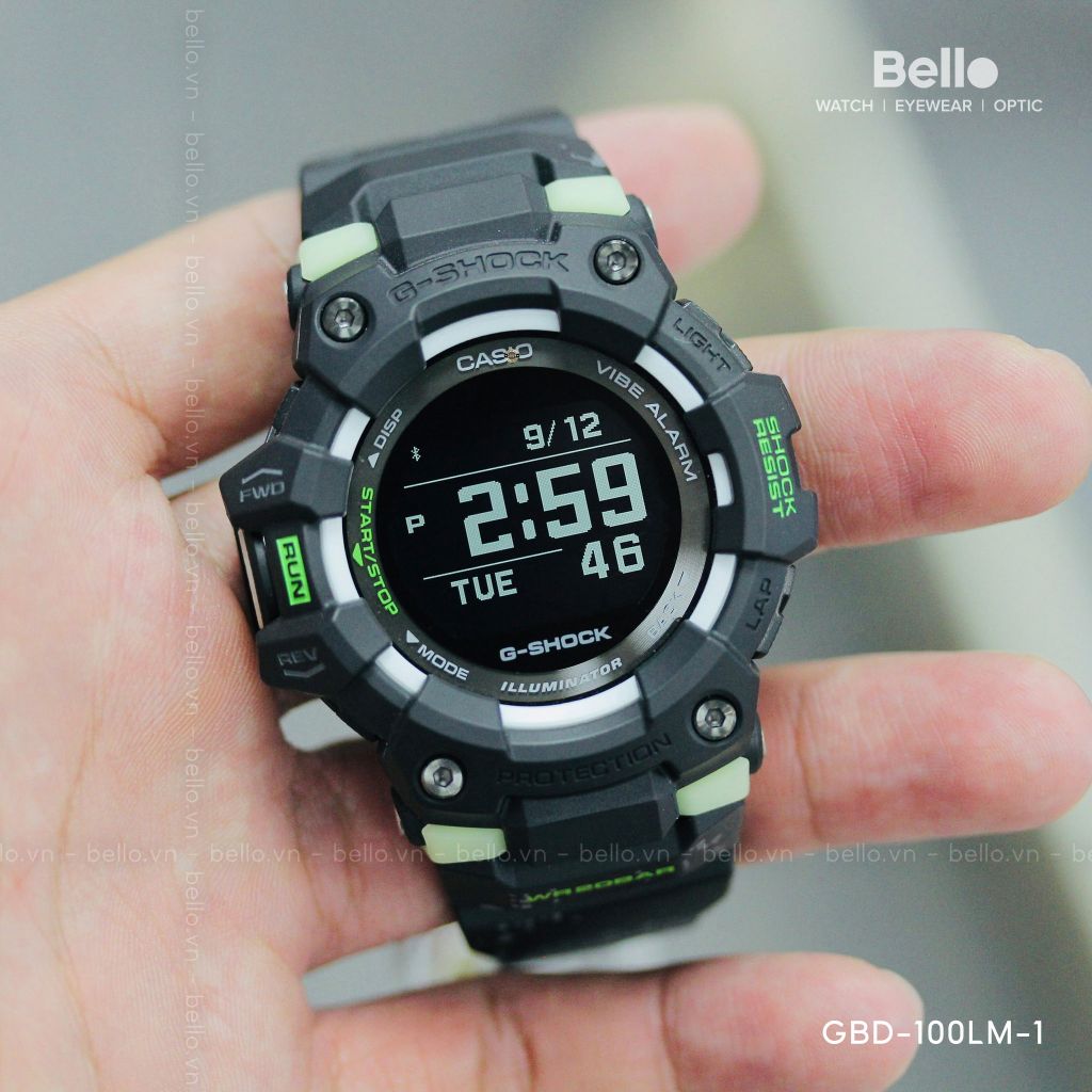  [Pin Miễn Phí Trọn Đời] GBD-100LM-1 - Đồng hồ G-Shock Nam - Tem Vàng Chống Giả 