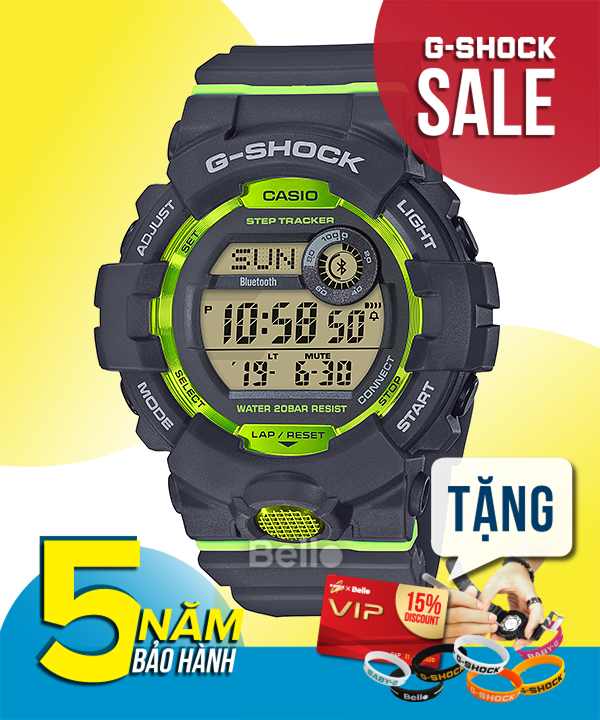 GBD-800-8 - G-Shock G-SQUAD Kết nối Bluetooth tối ưu cho tập luyện