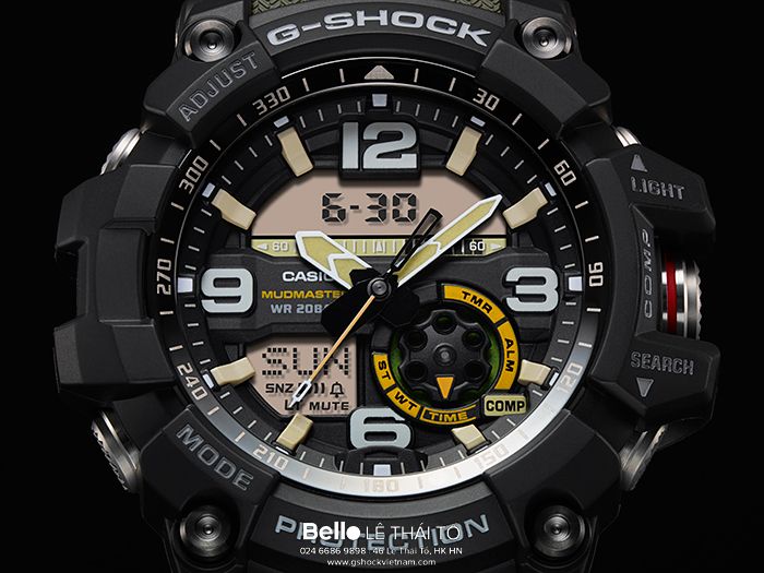 GG-1000-1A3 - Đồng hồ Casio G-Shock chính hãng - MASTER OF G MUDMASTER