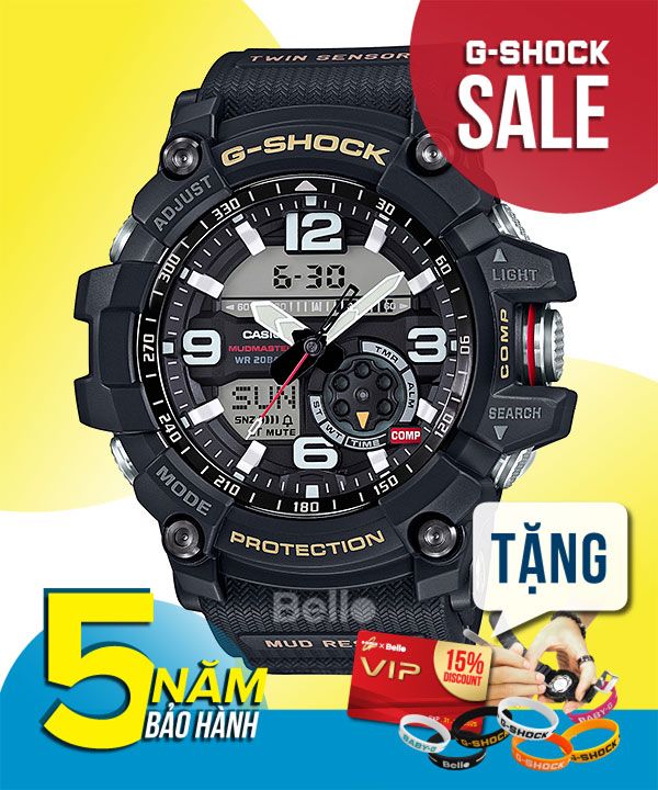  [Pin Miễn Phí Trọn Đời] GG-1000-1A - Đồng hồ G-Shock Nam - Tem Vàng Chống Giả 