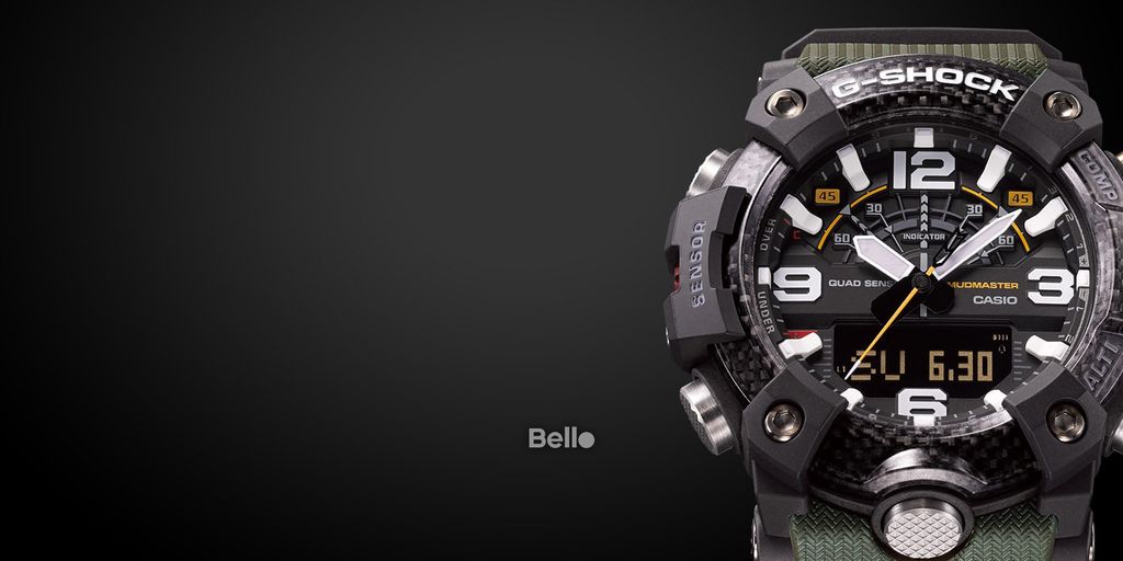  [Pin Miễn Phí Trọn Đời] GG-B100-1A3 - Đồng hồ G-Shock Nam - Tem Vàng Chống Giả 