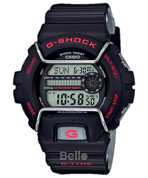 GLS-6900-1- Đồng hồ Casio G-Shock chính hãng - Dây kép 2 màu đi kèm thiết kế khung sắt và bộ bấm giờ kép.