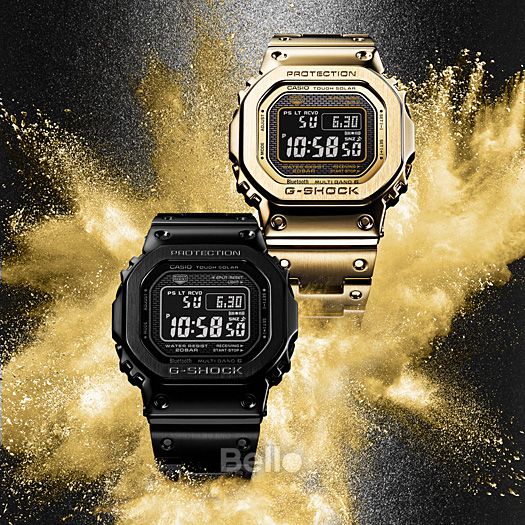 GMW-B5000GD-9 - Đồng hồ Casio G-Shock chính hãng Dây vỏ Kim loại Vàng Gold