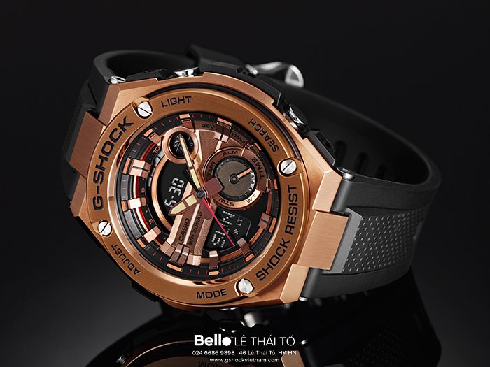 GST-210B-4A - Đồng hồ Casio G-Shock chính hãng - Cấu trúc bảo vệ lớp