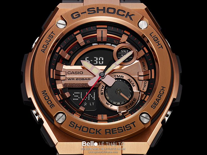 GST-210B-4A - Đồng hồ Casio G-Shock chính hãng - Cấu trúc bảo vệ lớp