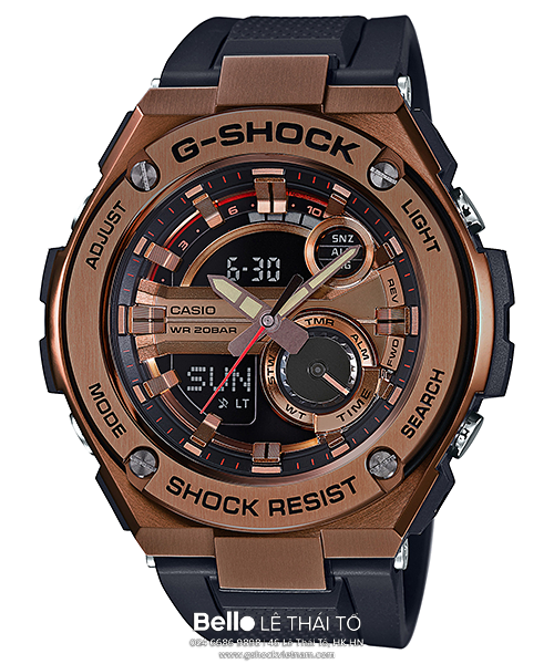 GST-210B-4A - Đồng hồ Casio G-Shock chính hãng - Cấu trúc bảo vệ lớp