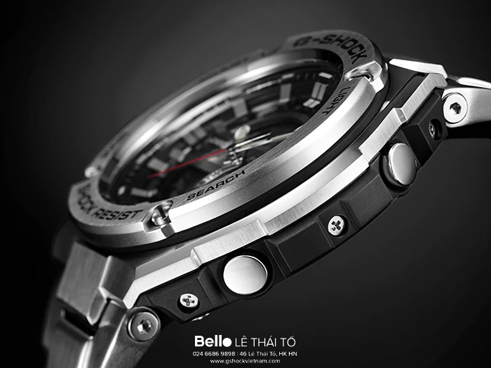 GST-210D-1A - Đồng hồ Casio G-Shock chính hãng - Cấu trúc bảo vệ lớp.