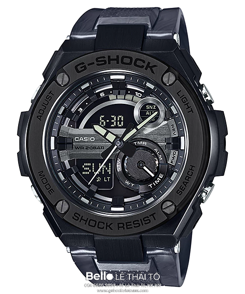 GST-210M-1A - Đồng hồ Casio G-Shock chính hãng - Đèn LED cực tím có độ sáng cao, chiếu sáng cực mạnh