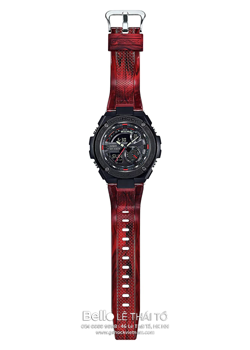 GST-210M-4A - Đồng hồ Casio G-Shock chính hãng - Đèn LED cực tím có độ sáng cao, chiếu sáng cực mạnh.