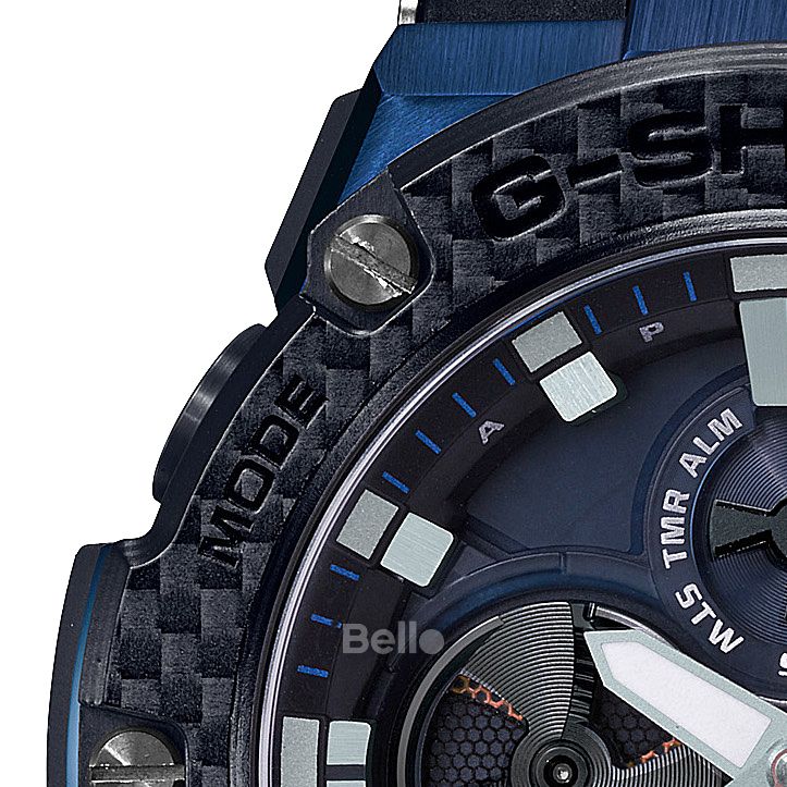 GST-B100XB-2A - Đồng hồ Casio G-Shock G-Steel chính hãng kết nối Bluetooth® tuyệt đỉnh - Viền Carbon
