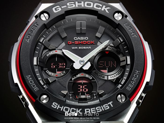 GST-S100D-1A4 - Đồng hồ Casio G-Shock chính hãng - Cấu trúc bảo vệ theo lớp.