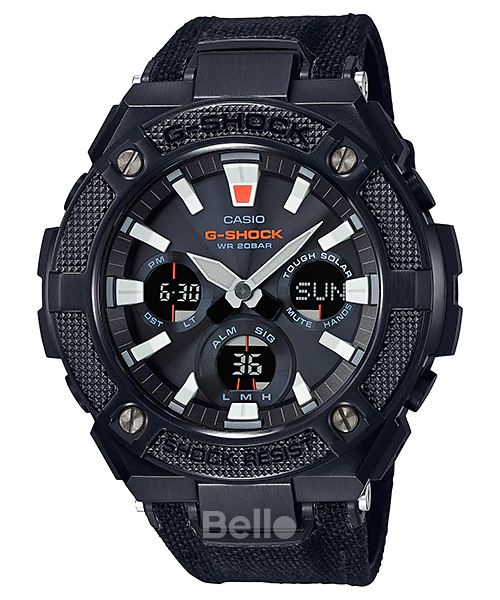 GST-S130BC-1A - Đồng hồ Casio G-Shock chính hãng - Lõi dây đeo được làm từ nhựa,vải CORDURA.