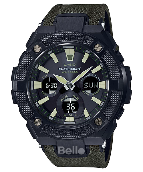 GST-S130BC-1A3 - Đồng hồ Casio G-Shock chính hãng - Lõi dây đeo được làm từ nhựa,vải CORDURA .