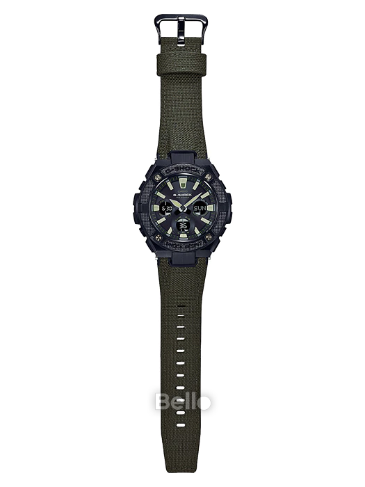 GST-S130BC-1A3 - Đồng hồ Casio G-Shock chính hãng - Lõi dây đeo được làm từ nhựa,vải CORDURA .
